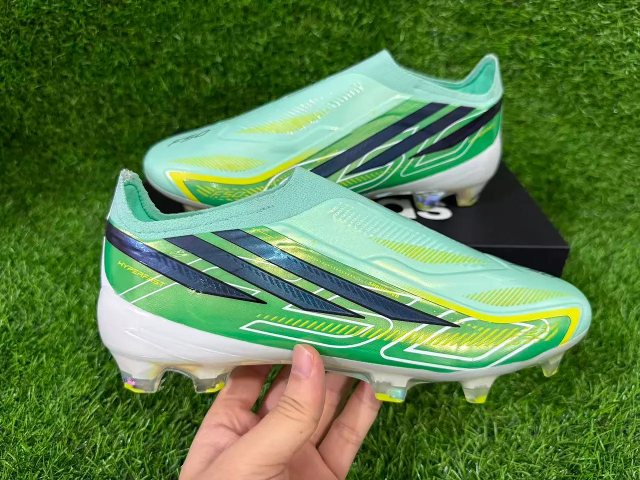 Adidas X Speedflow Vert Menthe Iridescent Firm-Ground Chaussures de football 4