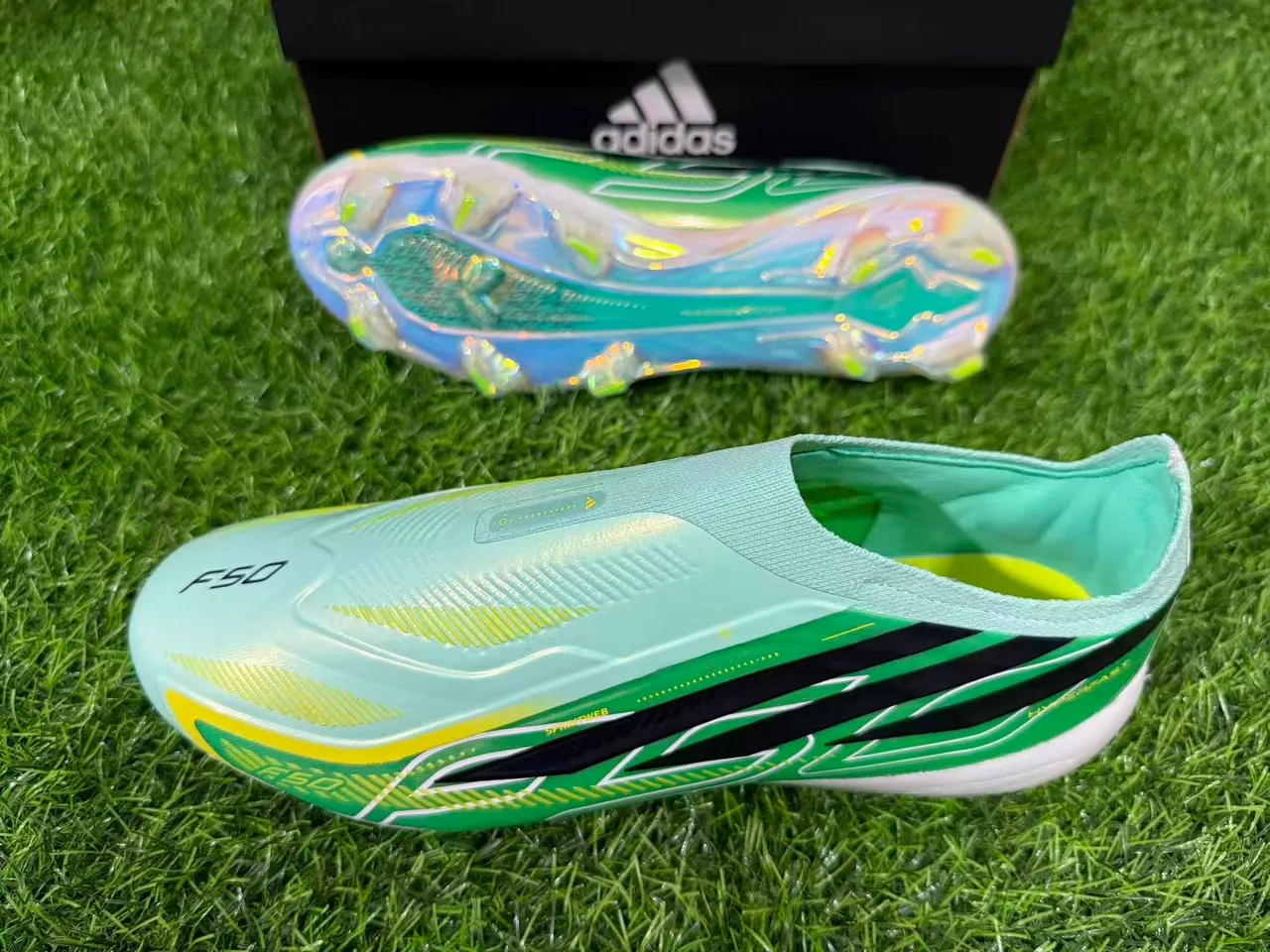 Adidas X Speedflow Vert Menthe Iridescent Firm-Ground Chaussures de football 7