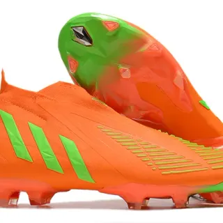 Adidas X Speedflow नारंगी और नियोन हरा Firm-Ground सोकर जूते