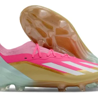 Adidas X Speedflow Pink Gold Mint Firm-Ground Soccer Shoes