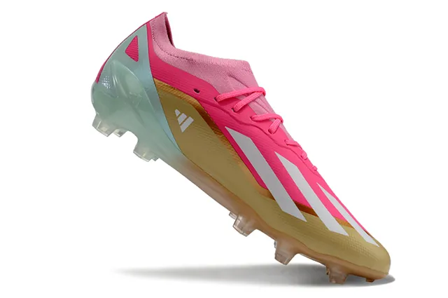 Adidas X Speedflow Pink Gold Mint Firm-Ground Soccer Shoes 2
