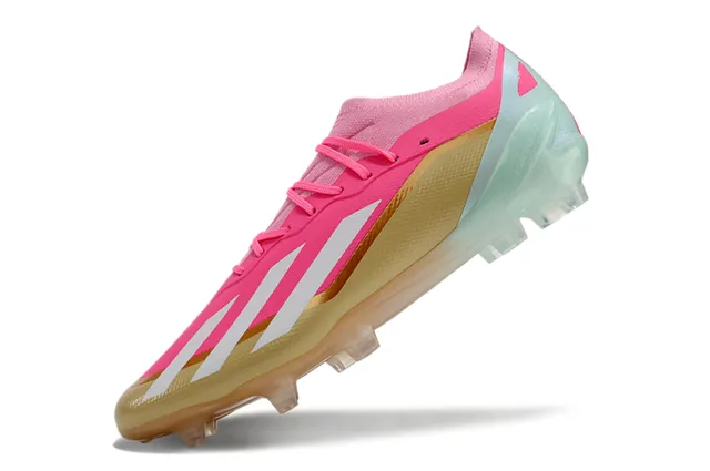 Adidas X Speedflow Pink Gold Mint Firm-Ground Soccer Shoes 3