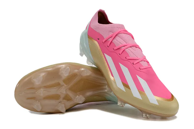 Adidas X Speedflow Pink Gold Mint Firm-Ground Soccer Shoes 4