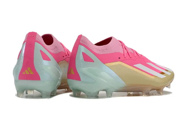 Adidas X Speedflow Pink Gold Mint Firm-Ground Soccer Shoes 5