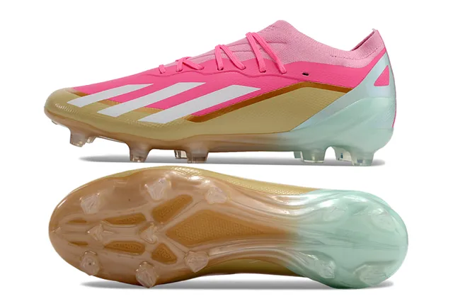 Adidas X Speedflow Pink Gold Mint Firm-Ground Soccer Shoes 6