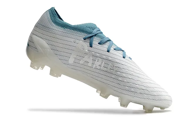 Adidas X Speedflow White and Teal Firm-Ground Soccer Shoes 2