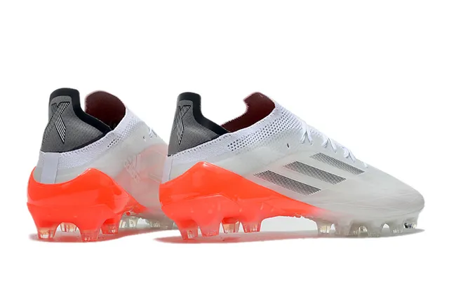 Adidas X Speedflow Chaussures de football blanc orange terrain ferme 5