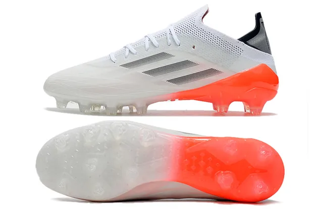 Adidas X Speedflow Chaussures de football blanc orange terrain ferme 6