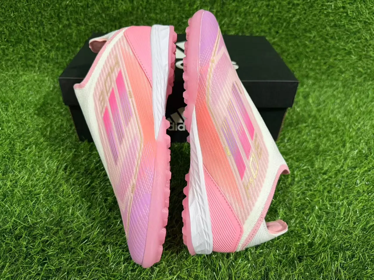 Adidas X Speedportal Chaussures de football rose dégradé turf 9