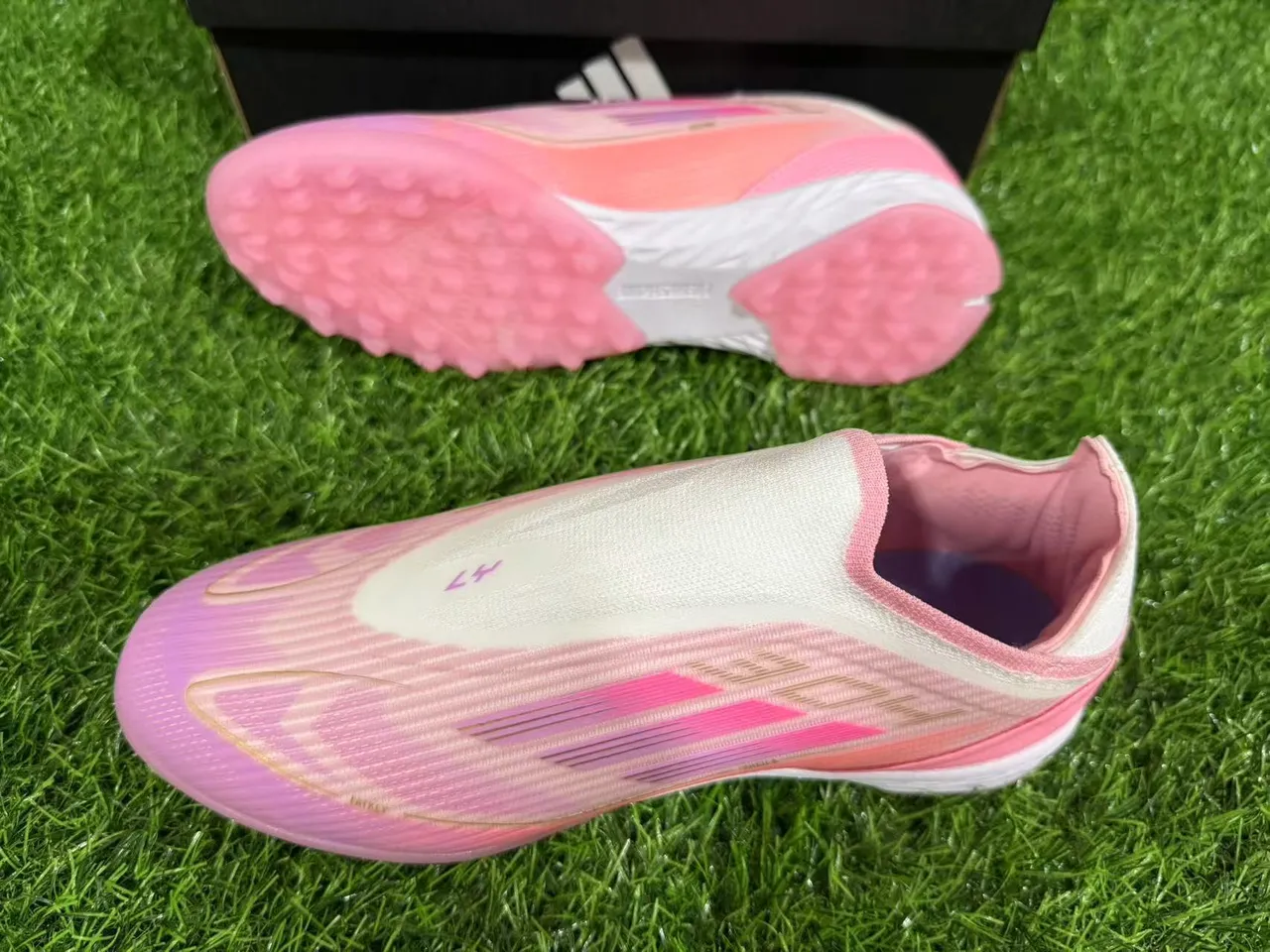 Adidas X Speedportal Chaussures de football rose dégradé turf 12