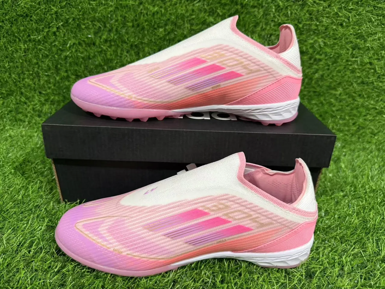 Adidas X Speedportal Chaussures de football rose dégradé turf 13