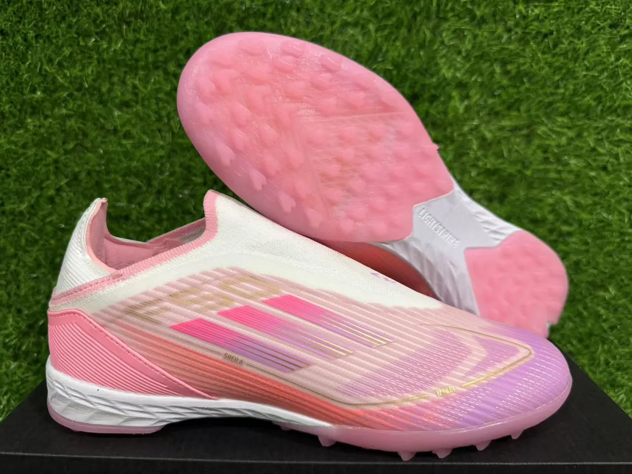 Adidas X Speedportal Chaussures de football rose dégradé turf 14