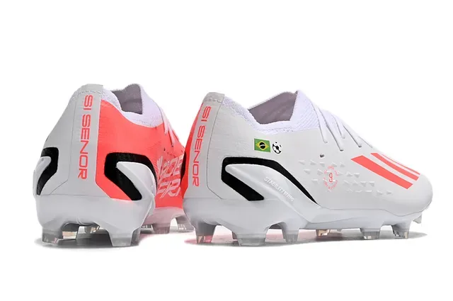 Adidas X Speedportal Blanc Rouge Noir Chaussures de football à crampons pour terrain ferme 5