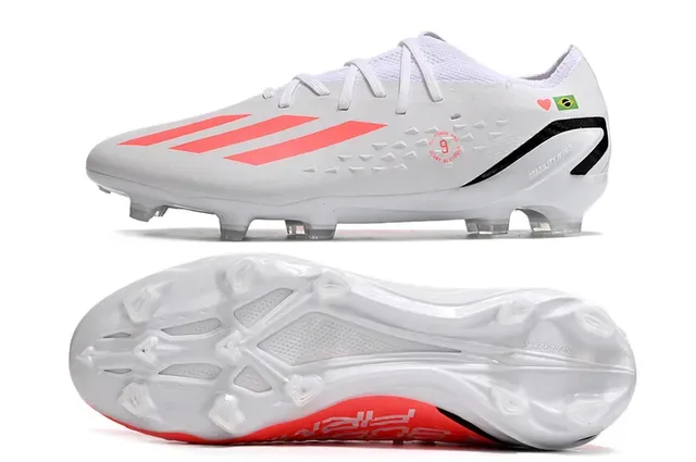 Adidas X Speedportal Blanc Rouge Noir Chaussures de football à crampons pour terrain ferme 6
