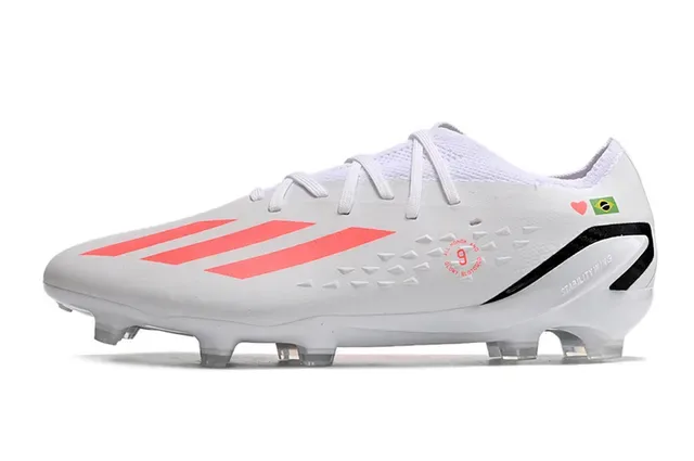 Adidas X Speedportal Blanc Rouge Noir Chaussures de football à crampons pour terrain ferme 7