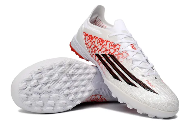 Adidas X White Red chaussure à coupe basse tige synthétique chaussures de football sur herbe 3