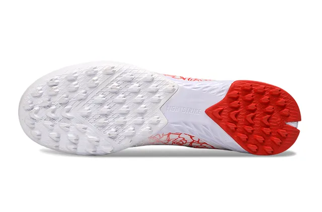 Adidas X White Red chaussure à coupe basse tige synthétique chaussures de football sur herbe 6