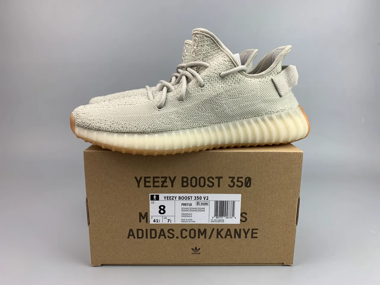 Adidas Yeezy Boost 350 V2 Beige Lifestyle Sneakers 2