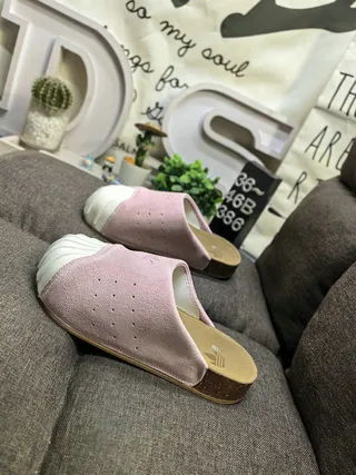 Adidas Yeezy Slide Dusty Pink Suede Slippers 7
