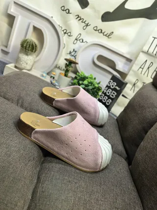 Adidas Yeezy Slide Dusty Pink Suede Slippers 9