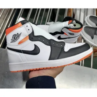 Air Jordan 1 High Zapatos de baloncesto blanco negro naranja