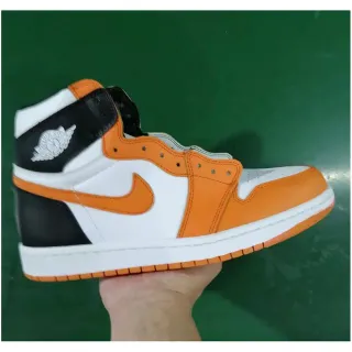 Air Jordan 1 High Blanco Naranja Negro Zapatos de Baloncesto