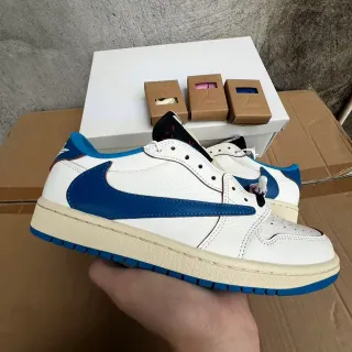 Air Jordan 1 Low White Royal Blue Lifestyle Sneakers