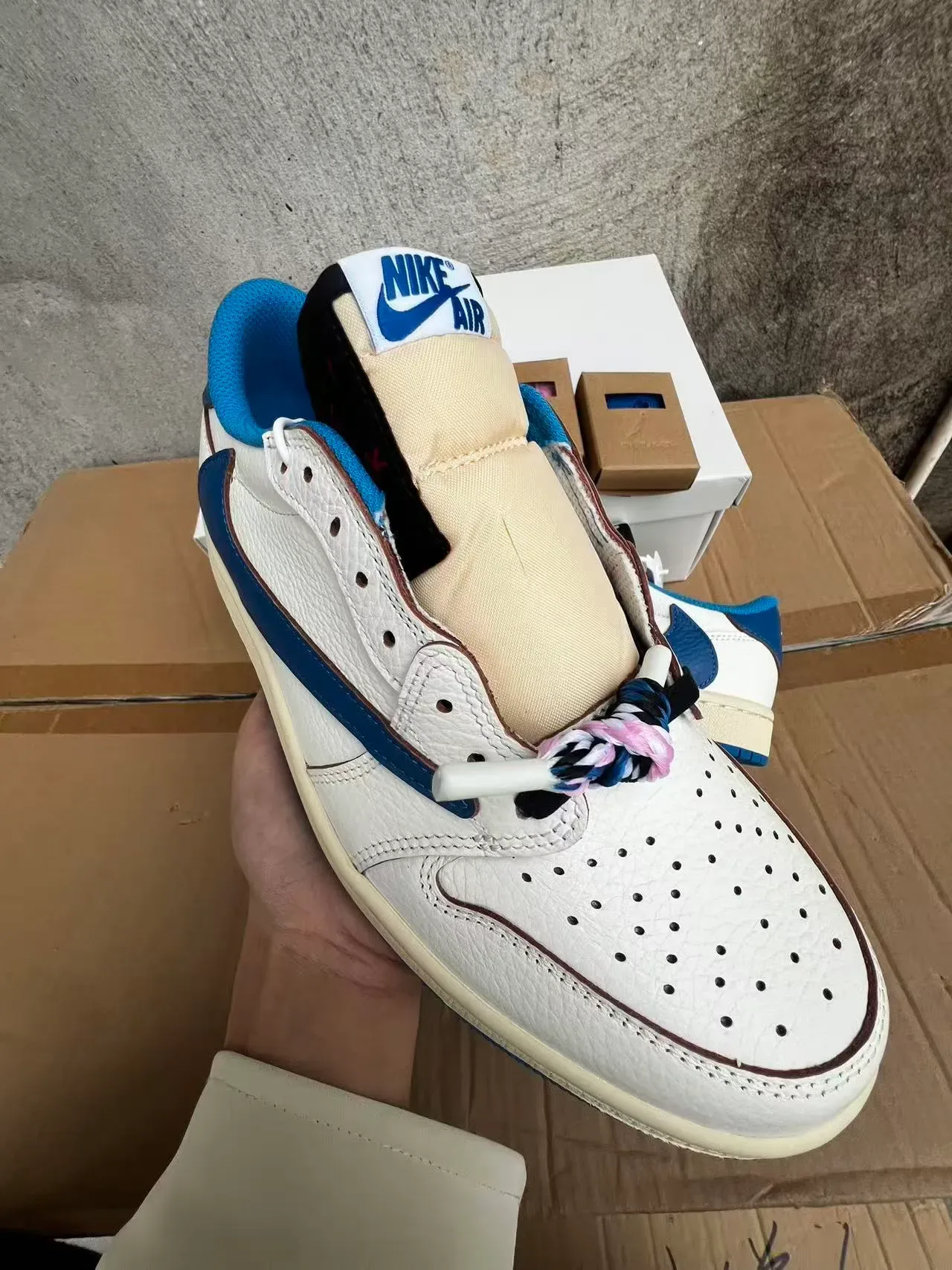 Air Jordan 1 Low White Royal Blue Lifestyle Sneakers 2