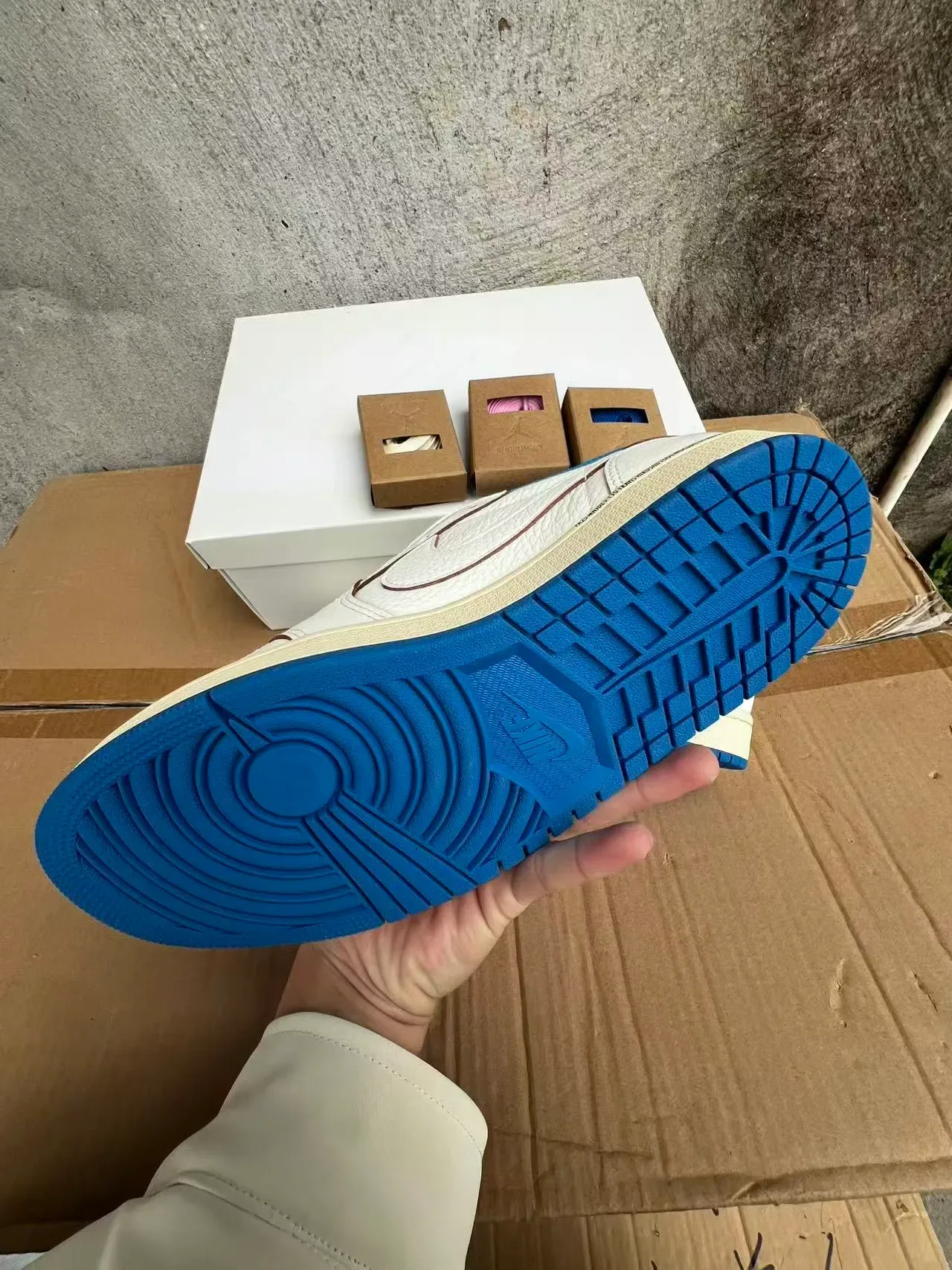 Air Jordan 1 Low White Royal Blue Lifestyle Sneakers 6