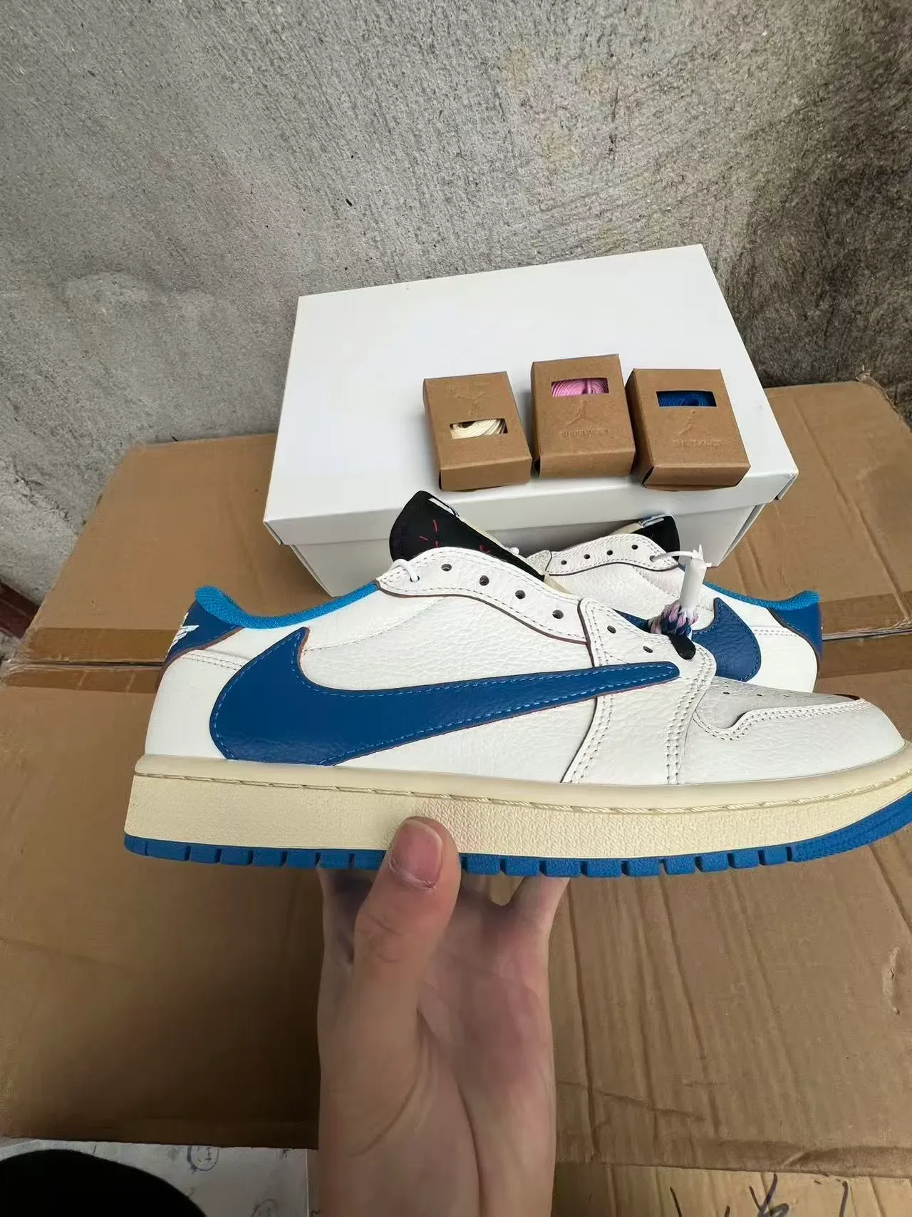 Air Jordan 1 Low White Royal Blue Lifestyle Sneakers 7