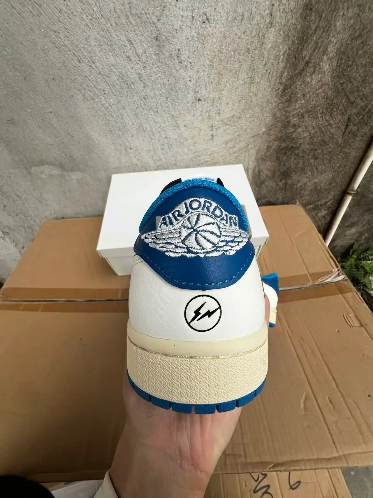 Air Jordan 1 Low White Royal Blue Lifestyle Sneakers 8