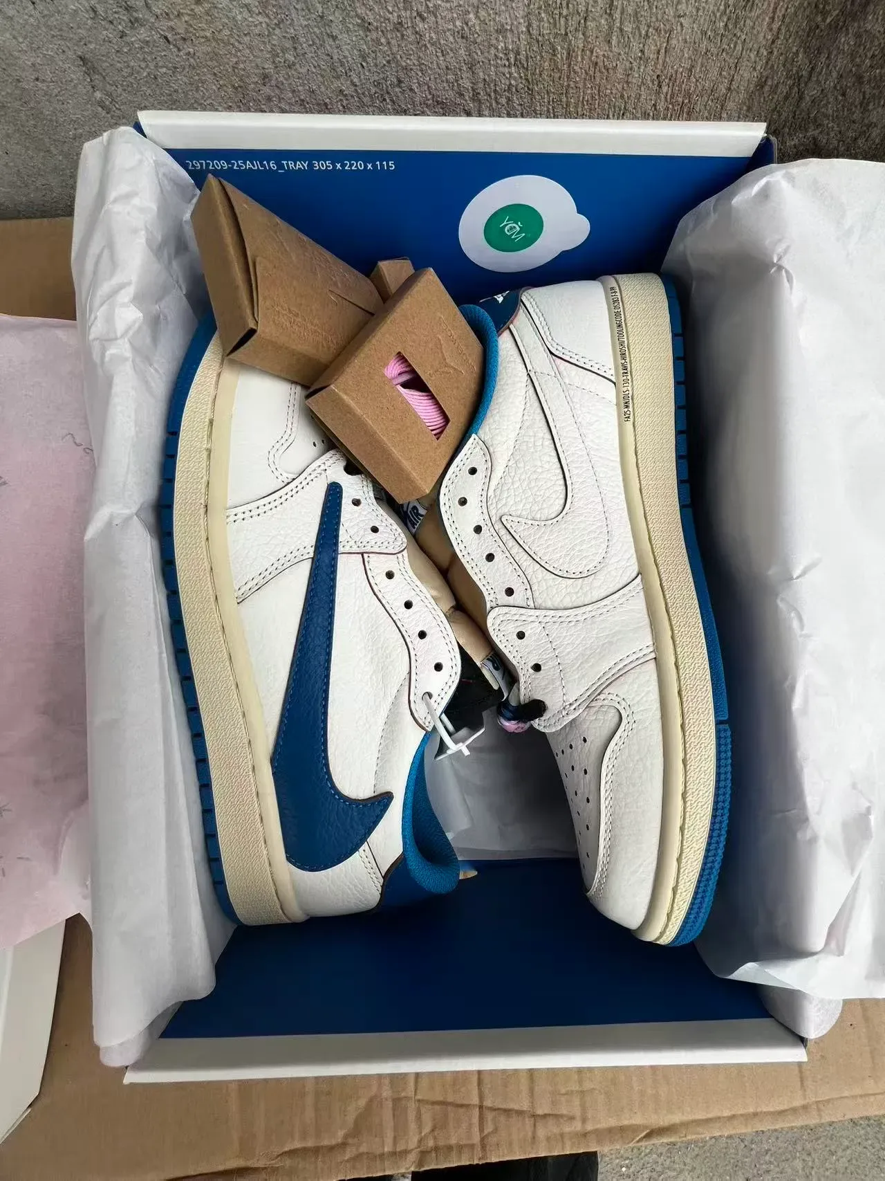 Air Jordan 1 Low White Royal Blue Lifestyle Sneakers 9