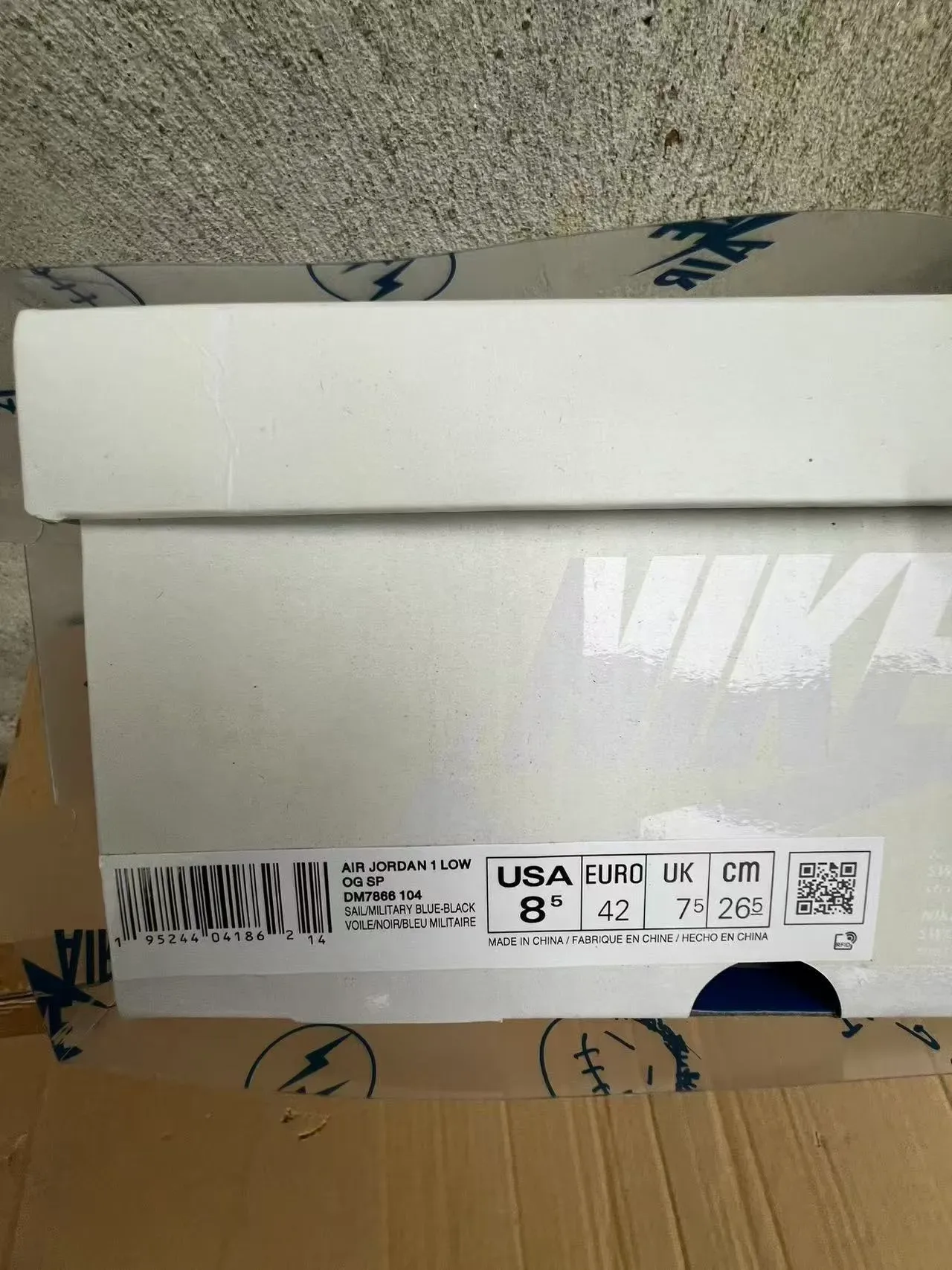 Air Jordan 1 Low White Royal Blue Lifestyle Sneakers 10