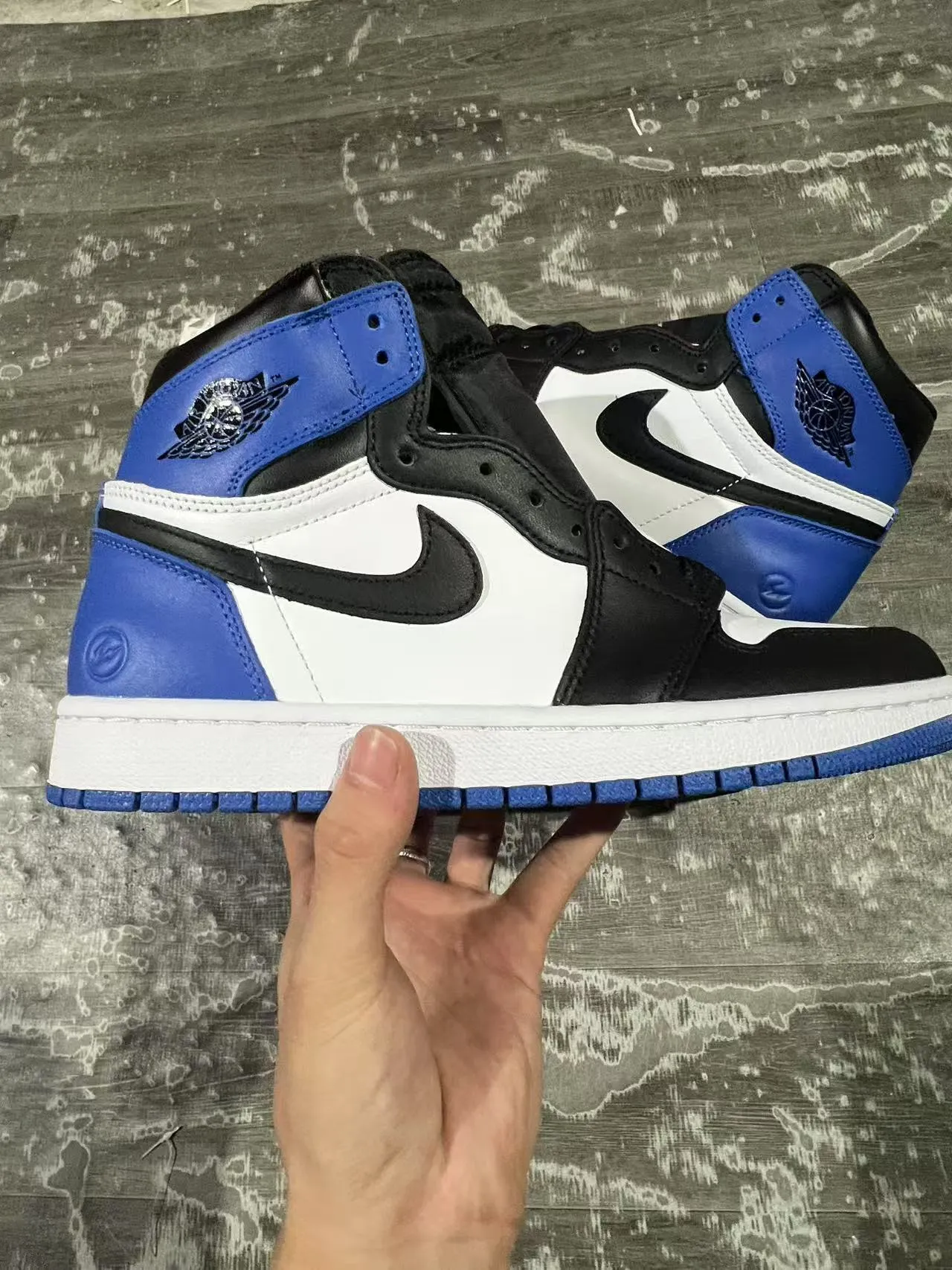 Air Jordan 1 Royal Blue White Black Basketball Shoes 7
