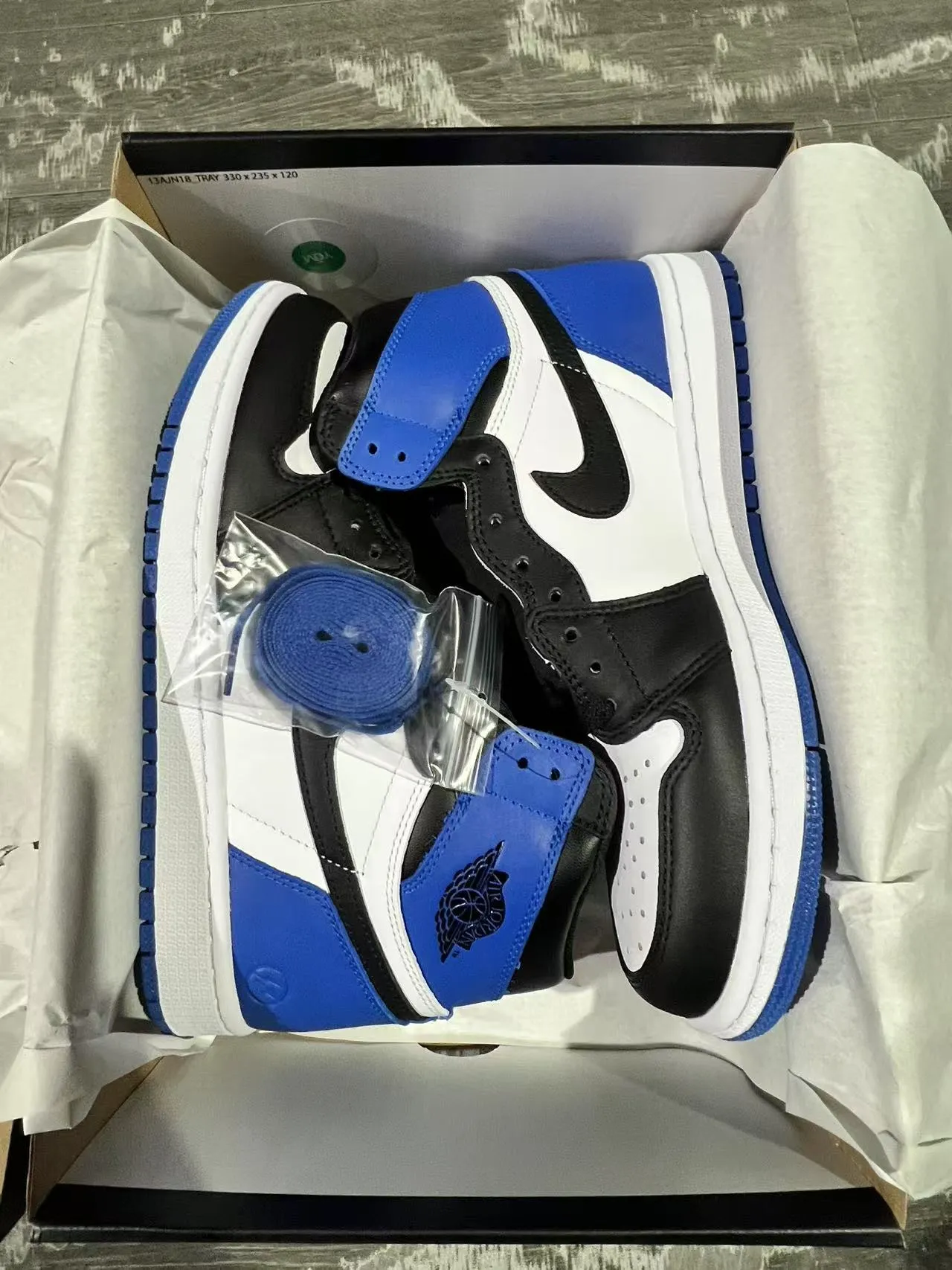 Air Jordan 1 Royal Blue White Black Basketball Shoes 9