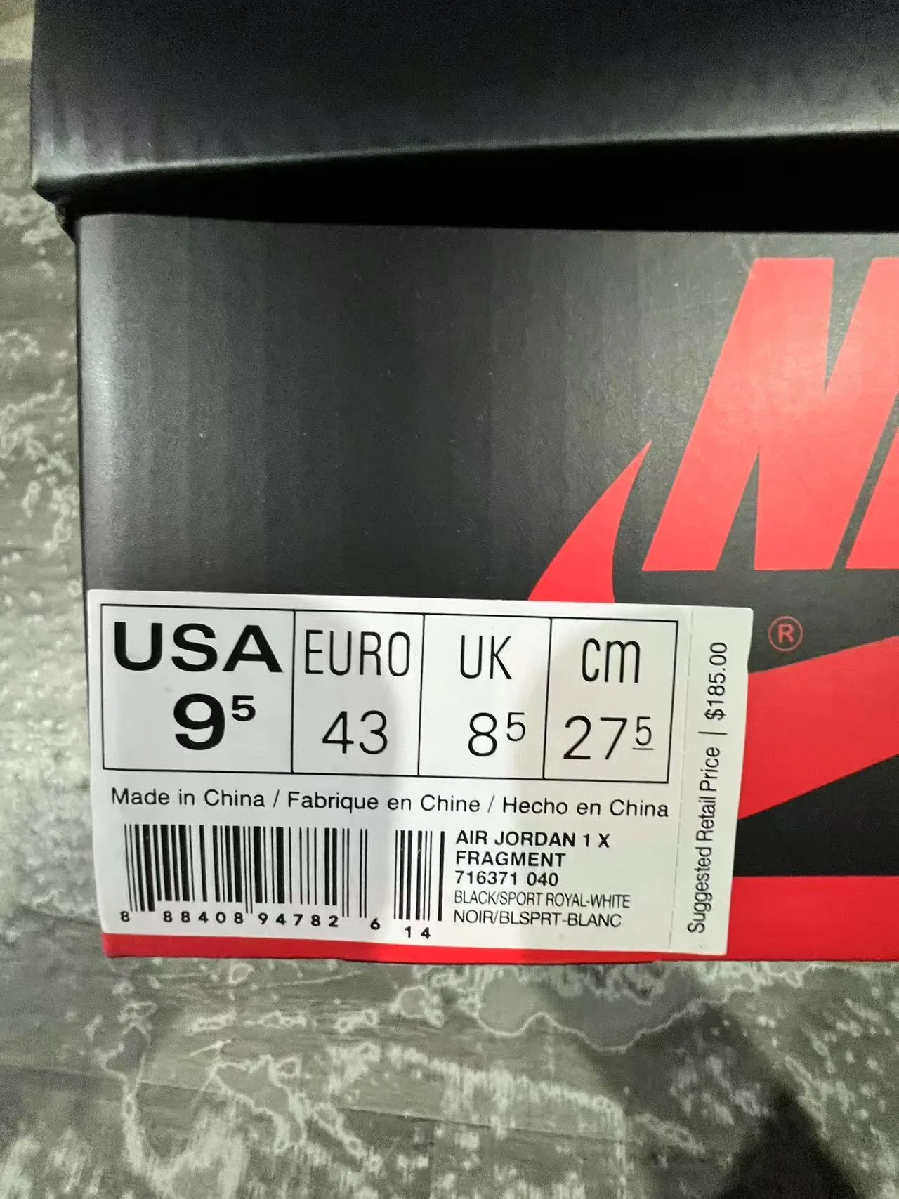 Air Jordan 1 Royal Blue White Black Basketball Shoes 10