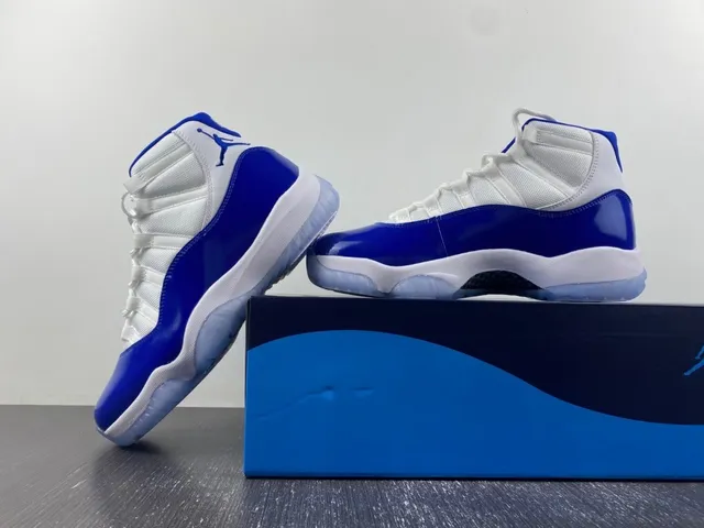 Air Jordan 11 Royal Blue White Basketball Shoes 12
