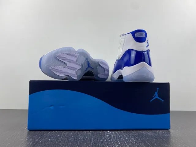 Air Jordan 11 Royal Blue White Basketball Shoes 13
