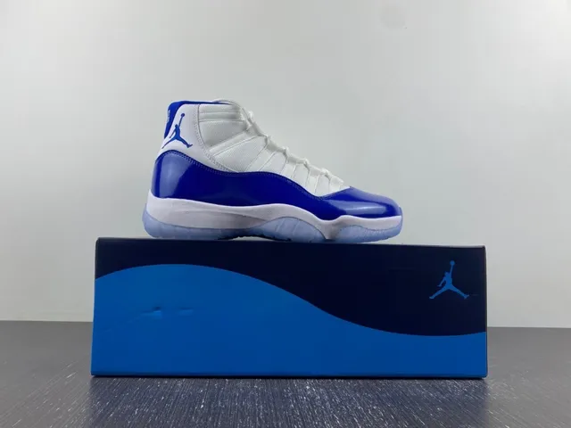 Air Jordan 11 Royal Blue White Basketball Shoes 14