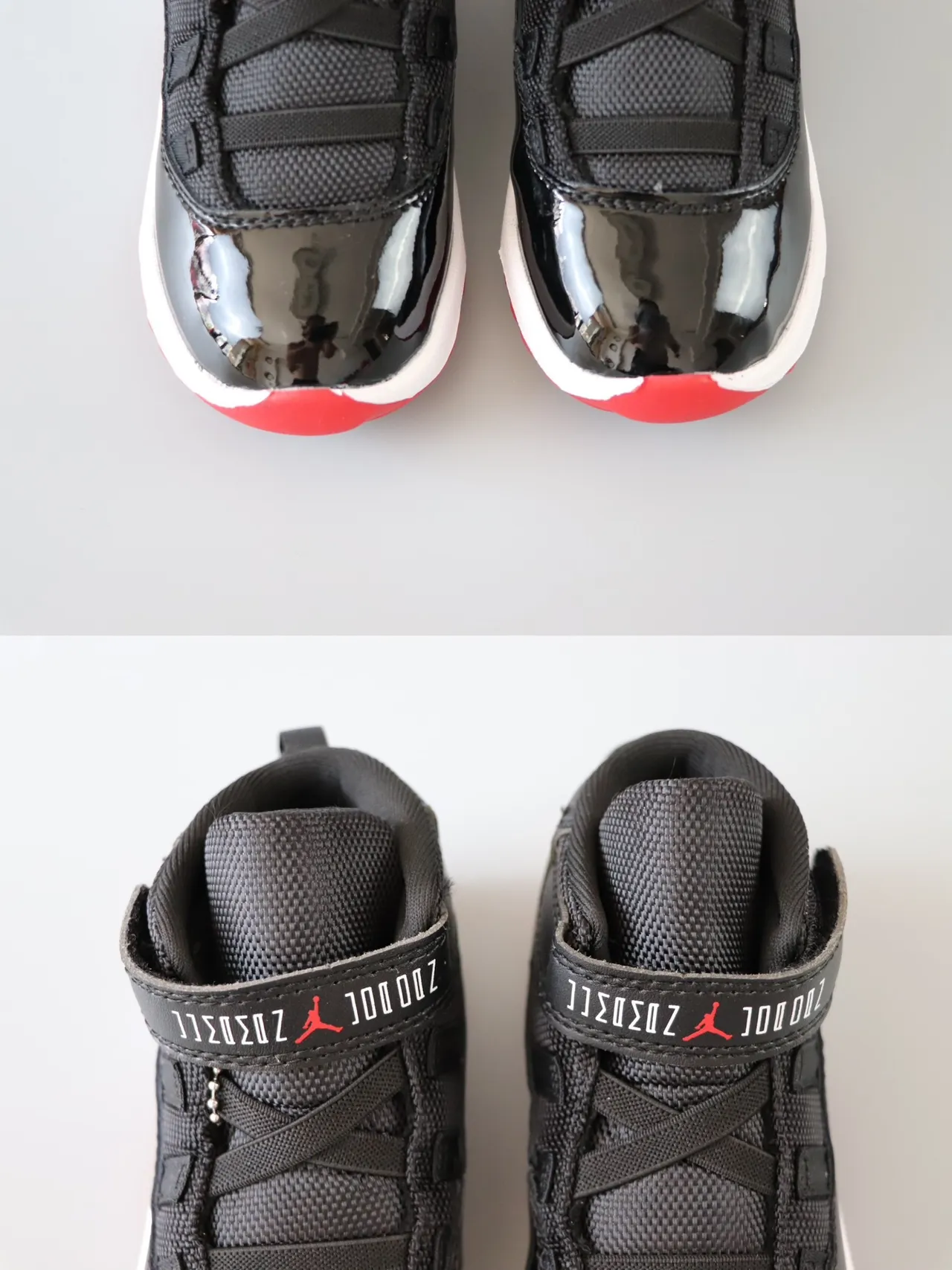 Air Jordan 11 White Black Patent Leather Basketball Shoes 21