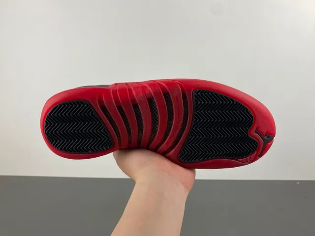 Air Jordan 12 Black Red Basketball Shoes 7