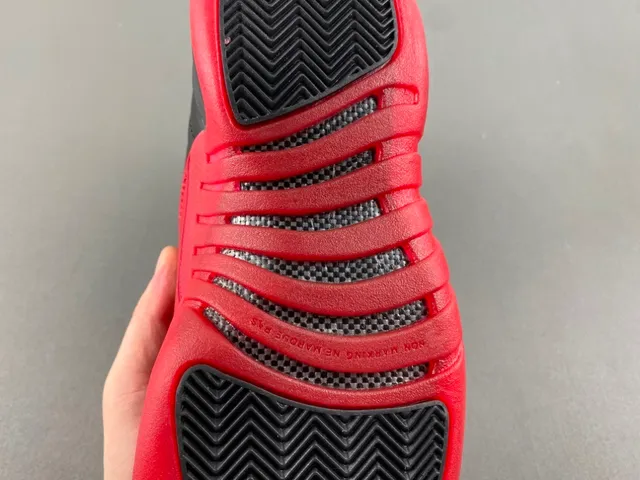 Air Jordan 12 Black Red Basketball Shoes 8