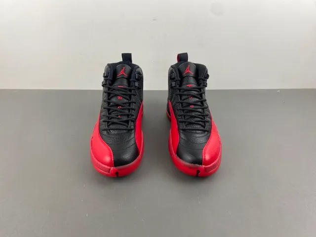 Air Jordan 12 Black Red Basketball Shoes 12