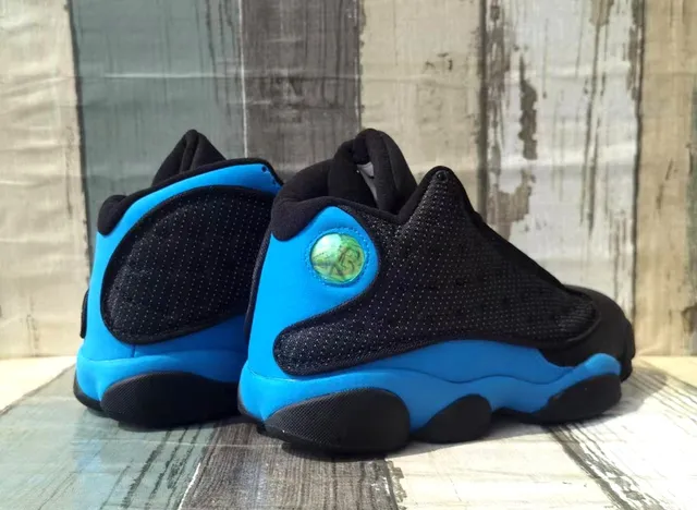 Air Jordan 13 Black Blue Basketball Shoes 5
