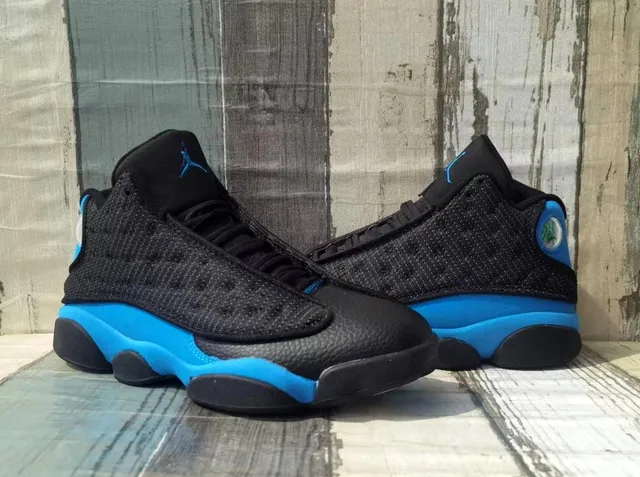 Air Jordan 13 Black Blue Basketball Shoes 6