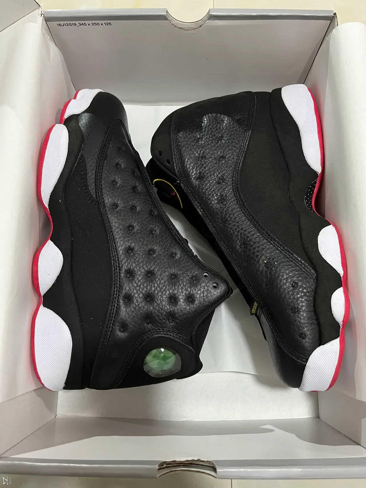 Air Jordan 13 Chaussures de Basket Noir Blanc Rouge 7