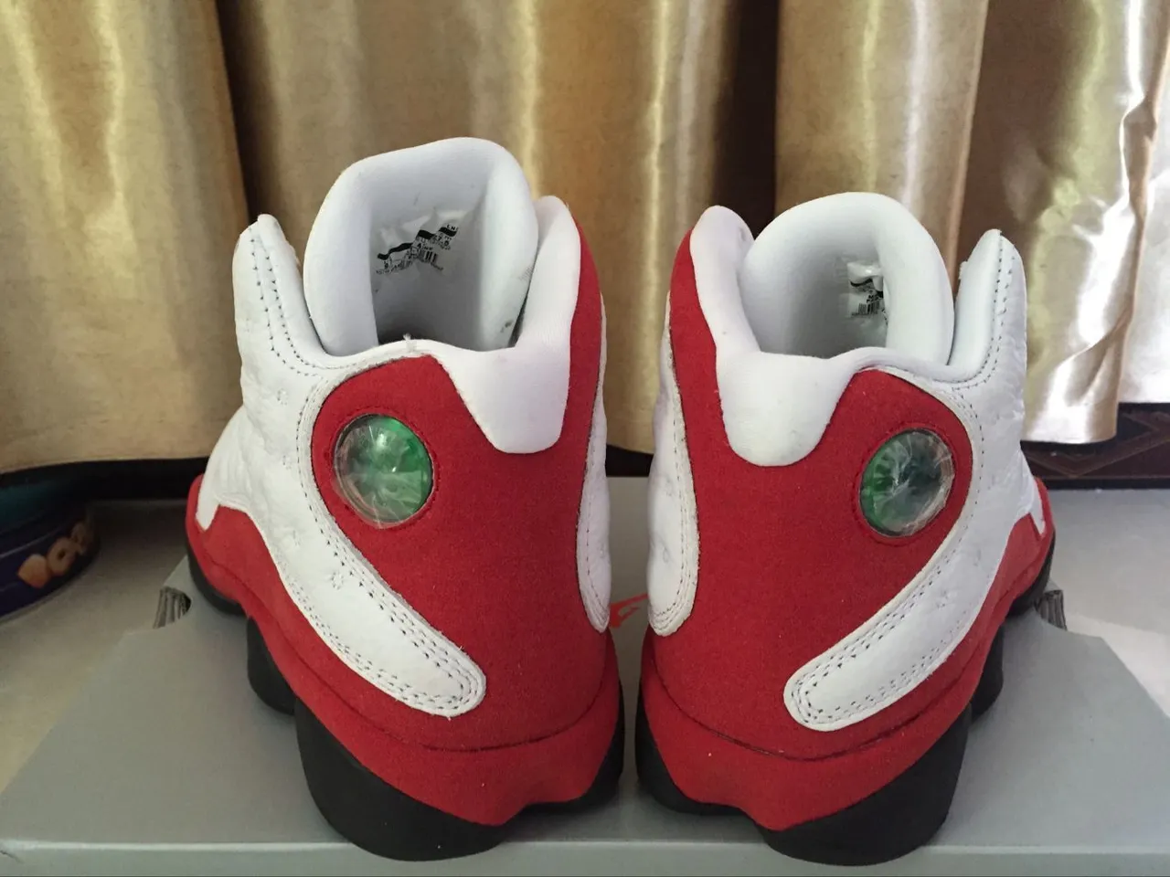 Air Jordan 13 White Red Black Basketball Shoes 7