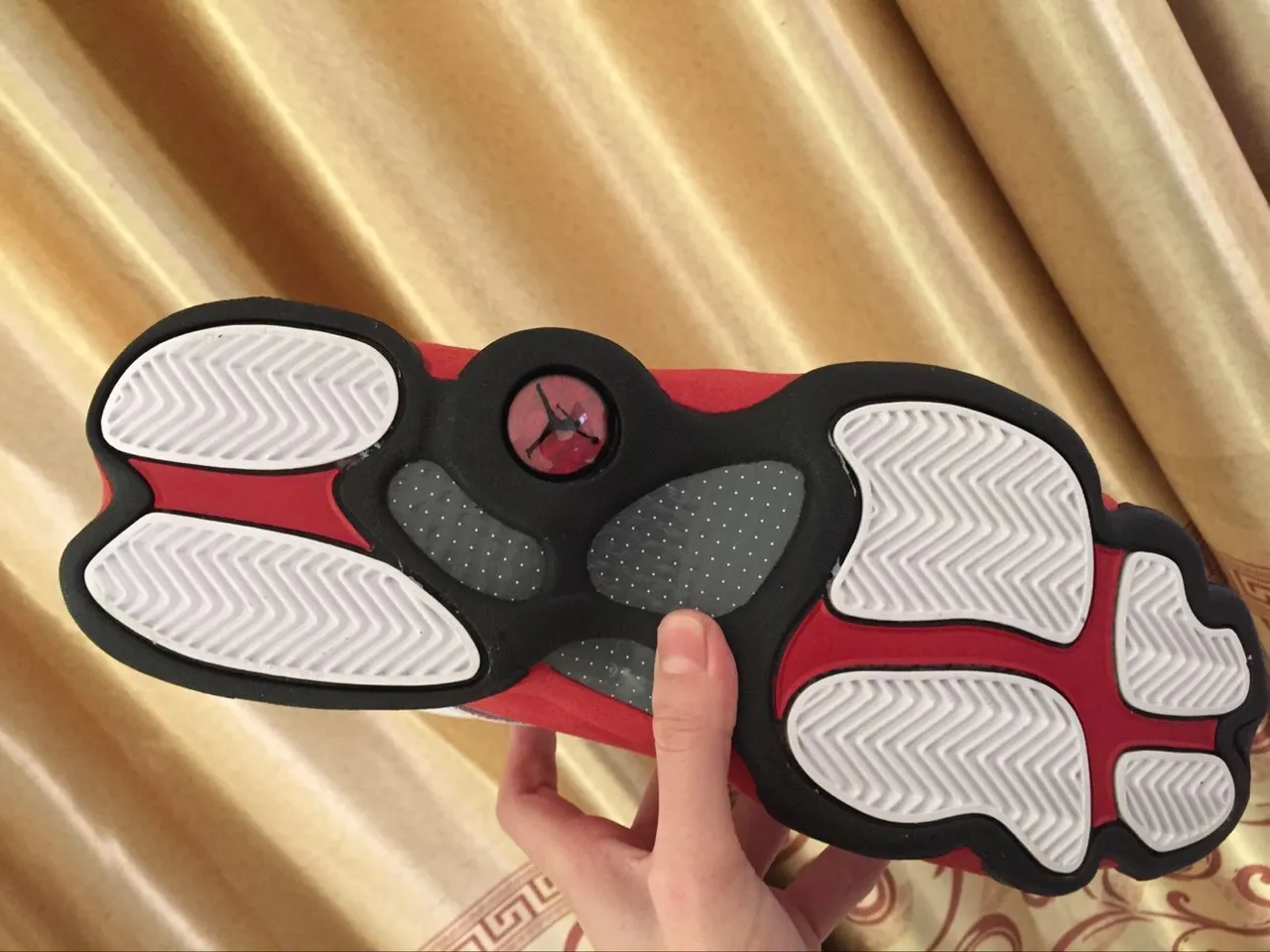Air Jordan 13 White Red Black Basketball Shoes 11