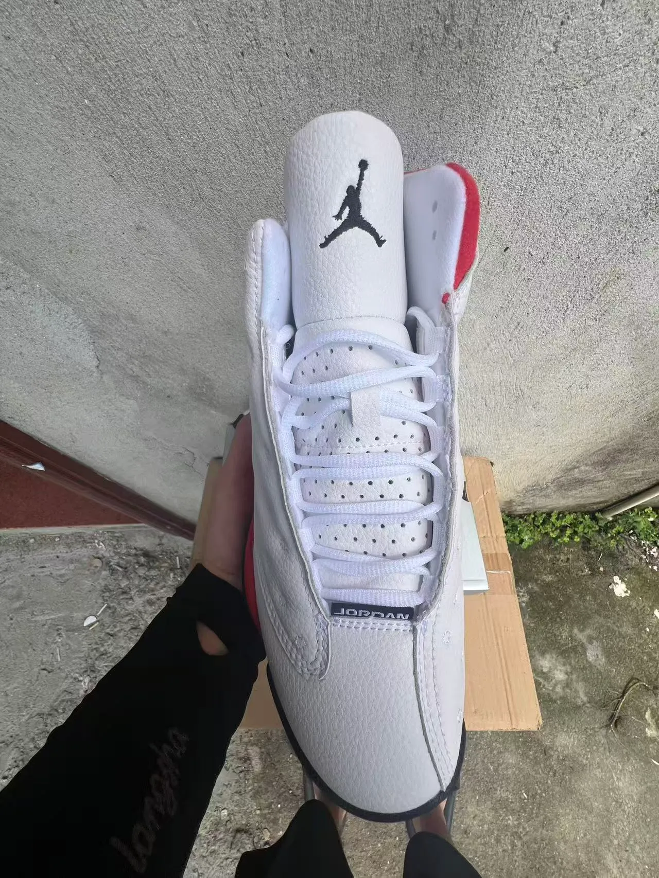 Air Jordan 13 White Red Black Basketball Shoes 3