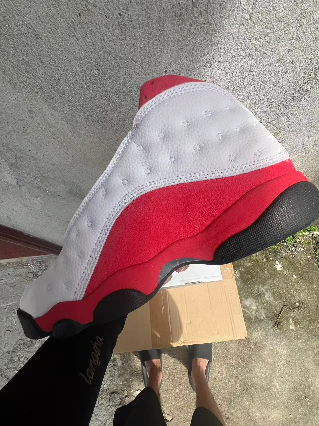 Air Jordan 13 White Red Black Basketball Shoes 5